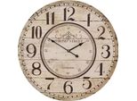 Orologio Da Parete Clayre & Eef Ø 60 Cm Beige Mdf