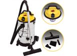 Aspirapolvere A Umido E A Secco Aspirapolvere Con Presa 30 Litri VC-2000W-30-R Zeus Di Syntrox