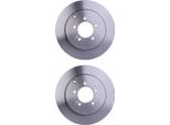 2X Hella 8DD 355 116-881 Disco Freno Asse Posteriore