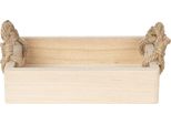 Vassoio Da Portata Clayre & Eef 26X20X6 Cm Legno Marrone