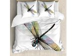 Abakuhaus Copripiumino Libelle, Shady Motivi Elaborati, Antiacaro Adatto A Chi Soffre Di Allergie Con Federe, 200 Cm X 200 Cm - 80 X 80 Cm, Multicolore