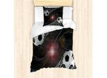 Abakuhaus Set Copripiumino Per Camera Ragazzi, Tema "Successo Calcistico, Vittoria Spaziale, Gloria"", 135 X 200 Cm + 80 X 80 Cm, Multicolore"