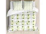 Abakuhaus Copripiumino Mela, Orchard Produce Halves, Antiacaro, Adatto A Chi Soffre Di Allergie, Con Federe, 200 Cm X 200 Cm - 80 X 80 Cm, Verde Chiaro Verde Mela