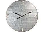 Orologio Da Parete Clayre & Eef Ø 60 Cm In Metallo Grigio