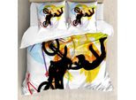 Abakuhaus Sport Estremi Copripiumino, Motociclista, Antiacaro, Adatto A Chi Soffre Di Allergie, Con Federe, 200 Cm X 200 Cm - 80 X 80 Cm, Multicolore