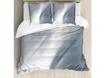 Abakuhaus Copripiumino Grigio, Motivo Monocromatico, Antiacaro, Adatto A Chi Soffre Di Allergie, Con Federe, 155 Cm X 220 Cm - 80 X 80 Cm, Grigio