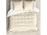Abakuhaus Set Copripiumino Vittoriano Per Letti Matrimoniali, Damasco Tinta Unita, Antiacaro, Adatto A Chi Soffre Di Allergie, Con Federe, Color Crema