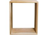 Teako Design Mensola Da Parete In Teak Galeria Mensola Da Bagno In Legno Massiccio Resistente Alle Intemperie Mensola Da Parete In 5 Misure (35 X 45 X 12 Cm)