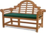 Cuscino Da Panca Teako Design 140X47 Cm Per Panca Da Giardino Caserta - Imbottitura Confortevole, Resistente Alle Intemperie E Di Facile Manutenzione (Verde)