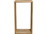 Teako Design Mensola Da Parete In Teak Galeria Mensola Da Bagno In Legno Massiccio Resistente Alle Intemperie Mensola Da Parete In 5 Misure (35 X 75 X 14 Cm)