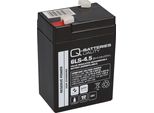 Q-Batterie 6LS-4.5 6V 4,5Ah Blei-Vlies Akku Agm Vrla