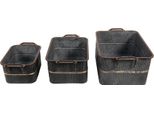 Portapiante Clayre & Eef 45X32X20 Cm Ferro Grigio