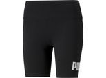Puma Ess Logo Pantaloncini Leggings Damen Puma Nero Xs