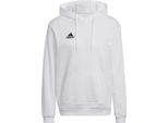 Adidas Entrada 22 Felpa Con Cappuccio HG6302, Felpe, Uomo, Bianco, Taglia: Xs