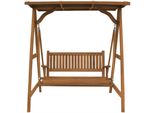 Teako Design Altalena In Teak Molise Legno Massello Resistente Alle Intemperie 202X120X45Cm Altalena Da Giardino
