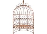 Panchina Da Giardino Clayre & Eef 119X59X208 Cm Ferro Marrone