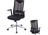 Sedia Da Ufficio HWC-J53, Sedia Girevole Da Scrivania, Ergonomica In Pelle Finta ~ Nero