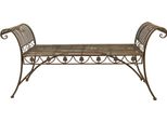 Panchina Da Giardino Clayre & Eef 142X41X66 Cm In Ferro Verde