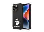 Karl Lagerfeld Klhcp14Xsnchbck Custodia Rigida Per Iphone 14 Pro Max 6.7 In Silicone Nero/Nero Choupette