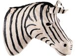 Clayre & Eef Decorazione Murale Zebra 37 Cm Carta Bianca Nera