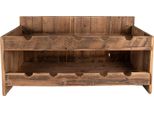 Portabottiglie Clayre & Eef 65X28X33 Cm In Legno Marrone