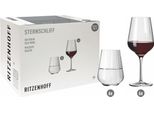 Ritzenhoff Rotwein- Und Wasserglas-Set 12-Tlg. Sternschliff 001, Kristallglas, 570 Ml, 6111009