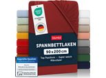 Blumtal Lenzuolo Da Montare 90X200Cm - Lenzuolo Da Montare In Microfibra - Copripiumino 90X200Cm / Lenzuolo 90X200Cm - Lenzuola A Pieghe - Aurora Red - Red