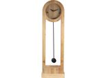 Orologio A Piantana Clayre & Eef 28X100 Cm Marrone Nero Legno