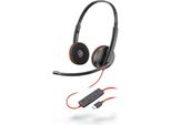 Poly Blackwire C3220 Cuffia Cablata Per Ufficio/Centrale C Call Usb Tipo C Nero
