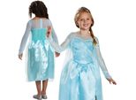 Costume Classico Elsa Frozen - La Regina Dei Ghiacci Per Bambina Di 7-8 Anni (124-136 Cm)