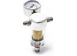 Mini Filtro Per Compressore Per Aerografo Wiltec, Filettatura Da 9,51 Mm (1/8"), Filtro Aria Con Separatore D'acqua E Manometro, Accessori Per Aerografo"