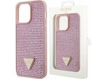 Guess Guhcp14Lhdgtpp Iphone 14 Pro 6.1 RóżOwy/Pink Hardcase Strass Triangle