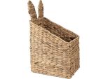 Cestino Portaoggetti Clayre & Eef 25X18X20/42 Cm In Rattan Marrone