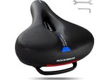 Rockbros Sella Bicicletta Uomini Donne Sella Ergonomica Mtb Bici Strada 26 * 22Cm Nero Blu