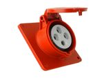 Presa Cee Da Incasso Angolata 400V 32A 4P 83X90 Mm 6055