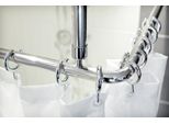 Staffa A Soffitto In Alluminio Argento Lucido Senza Barriere, Lunga 120 Cm! Per Barra Angolare