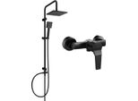 Mexen Tord Set Doccia Esterno Con Soffione E Miscelatore Doccia Caro, Nero - 746640200-70