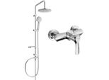 Mexen Carl Set Doccia Esterno Con Soffione E Miscelatore Doccia Sabre, Cromo - 72140240-00