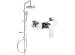 Mexen Carl Set Doccia Esterno Con Soffione E Miscelatore Doccia Milo, Cromo - 71340240-00