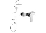 Mexen Carl Set Doccia Esterno Con Soffione E Miscelatore Doccia Lynx, Cromo - 745940240-00