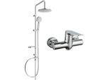 Mexen Carl Set Doccia Esterno Con Soffione E Miscelatore Doccia Pecos, Cromo - 72740240-00