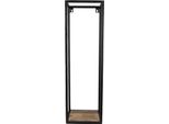 Clayre & Eef Mensola A Muro 20X20X65 Cm Nero Marrone Ferro