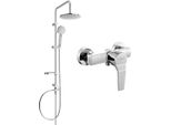 Mexen Carl Set Doccia Esterno Con Soffione E Miscelatore Doccia Caro, Cromato - 746640240-00