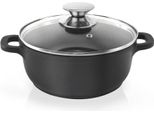 Casseruola Orion In Alluminio Fuso Con Coperchio In Vetro Granit 20 Cm | 2,3 L Gas Induzione