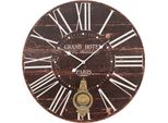 Orologio Da Parete Clayre & Eef 58X4 Cm Marrone Mdf