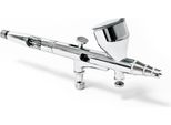 Pistola Ad Aerografo Wiltec Tipo 180 Con Funzione A Doppia Azione, Ugello Ø 0,3 Mm, 1 Tazza Di Colore, Adattatore Per Modellismo, Nail Art Ecc.