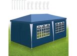 Izrielar 3 X 6 M Tenda Da Giardino Impermeabile, Gazebo E Tende Per Feste Con 5 Lati Per Campeggio / Giardino / Matrimonio / Spiaggia, Blu