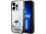 Karl Lagerfeld Klhcp14Llkcnsk Custodia Rigida Trasparente Per Iphone 14 Pro 6.1 Liquid Glitter Choupette