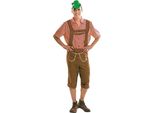 Costume Tradizionale Germanico Tirolese Da Uomo Marrone M-L Marrone M-L