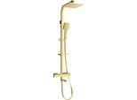Mexen CQ45 Set Vasca-Doccia Con Soffione E Rubinetto Termostatico, Oro - 779104595-50